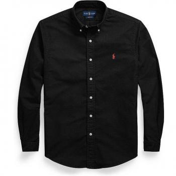 Camisa Polo Ralph Lauren Custom Fit Oxford negra