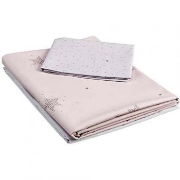 Petitpraia Etoile Rosa Funda Nórdica Tríptica Cuna 70