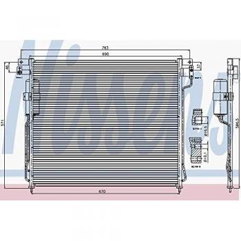 Condensador de aire acondicionado Nissens 94879