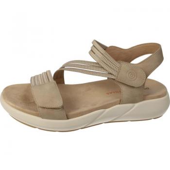 Sandalia sport DOCTOR CUTILLAS 31404 para señora, cierre adhesivo, suela de goma, color BEIG