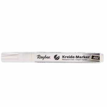 Rotulador de Tiza Blanco Brillante con Punta Biselada 2-6 mm - Rayher