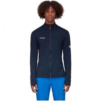 Mammut Taiss Light Jacket - Forro polar de montaña para hombre, color azul marino, ligero, transpirable, con propiedades de secado rápido y diseño ergonómico