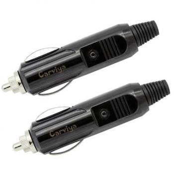 Conector macho de mechero de coche con entrada AUX de 3, 5, 6, 8, 10, 15 y 20 Amp; 12 V con diodo indicador y fusible, marca Carviya