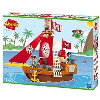 Ecoiffier Abrick 30230 Barco Pirata con Bloques de construcción, Color