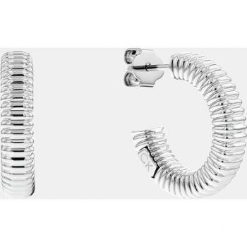 Calvin Klein - Pendientes Semicirculares de Acero Inoxidable