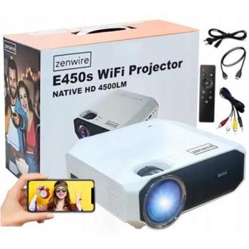 Mini Proyector Zenwire E450S Full HD 1080p WiFi Bluetooth 4500 lm