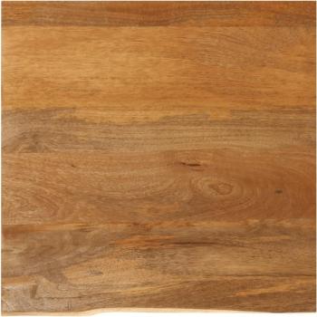 Tablero de mesa borde natural madera maciza mango 60x60x3,8 cm Vidaxl Marrón