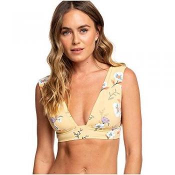Roxy - Top de Bikini Triangular Alargado - Mujer - XL - Amarillo