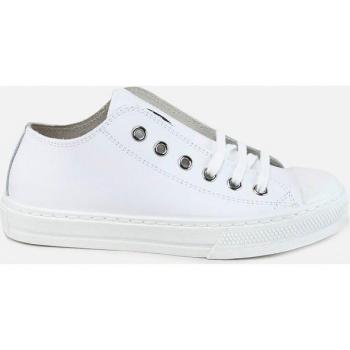 Eli 1957 - Zapatillas de lona para niños en piel lavable, color blanco
