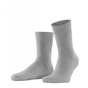 Falke Men's Homepads Non-Slip Socks Light Grey Size 8.5-11