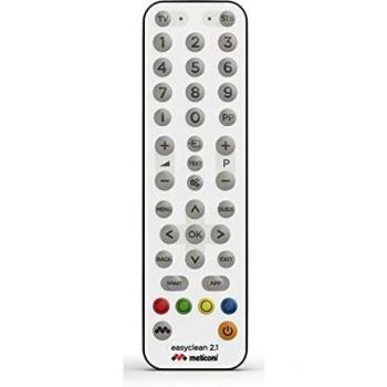 Mando Universal Meliconi Easyclean 2.1 - Impermeable y Fácil de Limpiar para TV y Decodificador