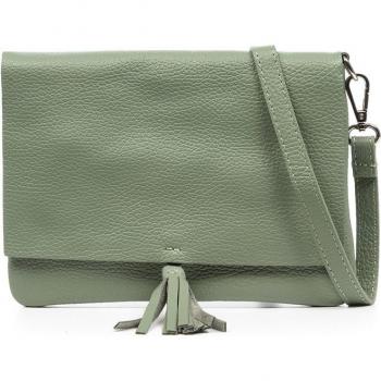 Bolso bandolera Andorno de piel auténtica con acabado Dollaro