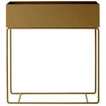 Ferm LIVING Cashmere Plant Box - Beige Steel Indoor Planter 60 x 25 x 65 cm