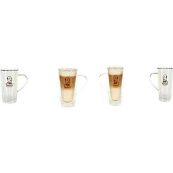 Set de Vasos Térmicos de Doble Pared con Asa 300ml - James Premium, Juego de 4XXL Efecto Flotante para Té y Latte