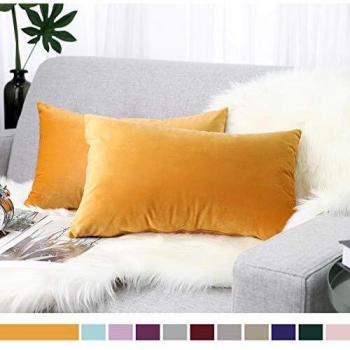 Lewondr Funda de Almohada de Terciopelo,