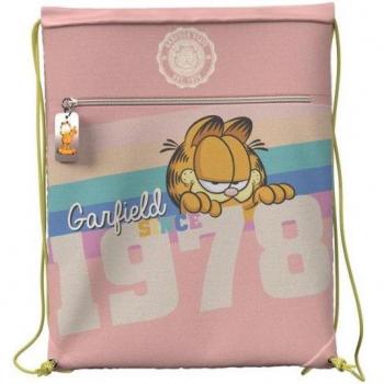 MOCHILA SACO GARFIELD 42 CM DISEÑO 34x42x2 Cms