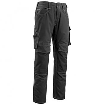 Pantalón de Trabajo Mannheim Negro Talla 76C46 con Pierna Corta