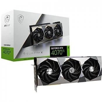 MSI NVIDIA GeForce RTX 4070 Ti SUPRIM X 12G - Tarjeta gráfica, 12 GB GDDR6X