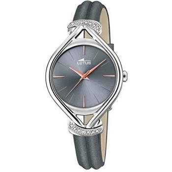 Reloj Lotus Trendy Mujer Analógico de Cuarzo con Correa de Piel Gris - Modelo 18399/2