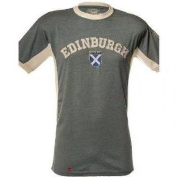 Mens Edinburgh No 9 T-Shirt Marl Baby Blue option Medium