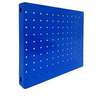 Panel metálico perforado Simonboard 2 estantes Azul Simonrack 300x300x35 mms
