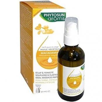 Aceite Vegetal de Macadamia Bio 50 ml para Rostro y Cuerpo
