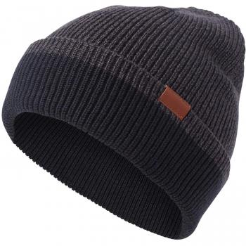 Tom Tailor - Gorro de punto para hombre, diseño acanalado Navy Anthra Mouline Talla única