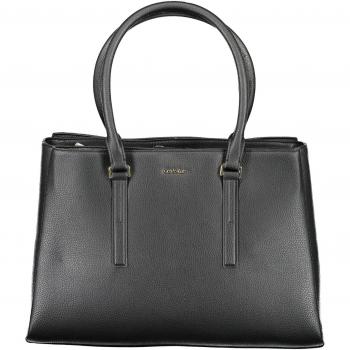 Elegant Black Triple Compartment Shoulder Bag for Women