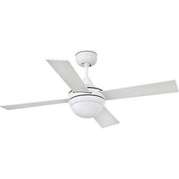 Wellindal Ventilador Con Luz Mini Icaria 106 Blanco 2Xe14 20W 4 Palas