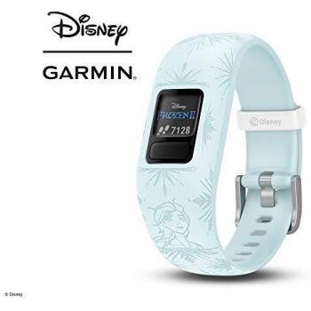 Garmin Vivofit Jr. 2 Disney Frozen 2 Elsa - Pulsera de Actividad para Niños, Ajustable, Azul Claro