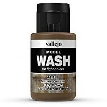 Vallejo Model Color 35 ml Wash Paints - Dark Brown