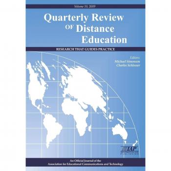Quarterly Review of Distance Education Volume 10 - 2009 Edition by Information Age Publishing