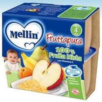 Mellin Frutta Pura Mixta 4x100g - Alimentación Infantil