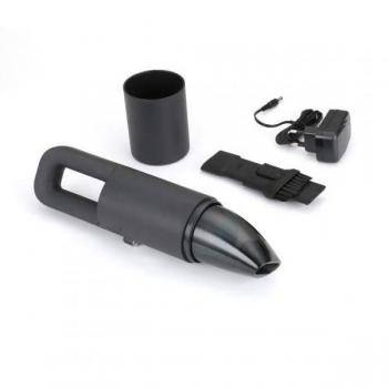 TM Electron TMPBA112 Mini Aspirador de Mano Inalámbrico, Batería Recargable 600mAh, Negro