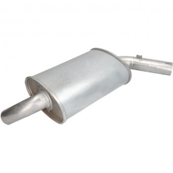 Silenciador central e intermedio ASMET 03.026, compatible con vehículos de diversas marcas, fabricado en acero de alta calidad, resistente a la corrosión, diseñado para reducir el ruido del escape y mejorar el rendimiento del motor