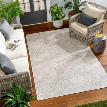 Alfombra Moderna de Exterior/Interior Surya Marfil/Gris 160x213 cm