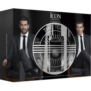 Antonio Banderas The Icon Gift Set Eau de Parfum 100ml Spray + After Shave Balm 75ml + Deodorant Spray 150ml