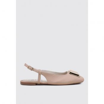 Sandalia Plana Mujer Beige Top 3 23348 - Cómoda y Elegante