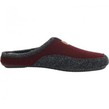 Zapatillas Casa NORTEÑAS para hombre, color burdeos, puntera cerrada, chinelas de invierno, hechas en España, talla 47-129