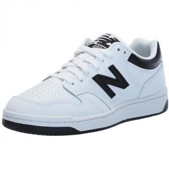 Zapatilla New Balance 480 Unisex - Blanco/Negro, Talla 40, Casual, Plano, Cordones