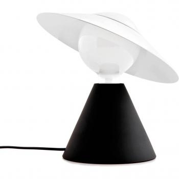 Lámpara de mesa LED Stilnovo Fante 2.700 K, negra