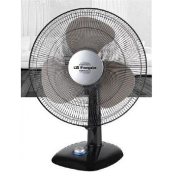 Orbegozo TF 0144 - Ventilador de sobremesa, oscilante, 3 velocidades, diámetro hélice 40 cm, asa, 50 W, piloto luminoso LED, negro