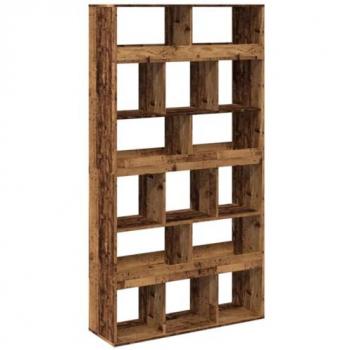 Estantería de madera de ingeniería envejecida 100x33x187,5 cm