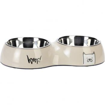 Comedero doble Karlie Diner Set Elize para perros - 2 x 350 ml