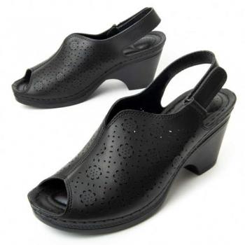 Sandalia De Tacón Para Mujer Montevita Salena 90016 Negro Talla: 38