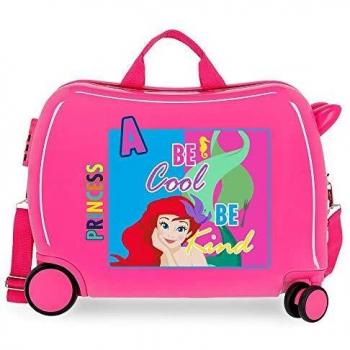 Disney Princesas Maleta Infantil Rosa 50x38x20 cms Rígida ABS Cierre combinación 34L 2,1Kgs 4 Ruedas Equipaje de Mano