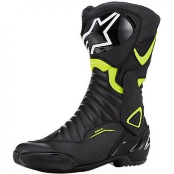Alpinestars SMX-6 V2 Men's Motorcycle Boots - Black/Yellow High Visibility