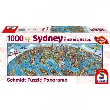 Puzzle Panorámico Schmidt - Paisaje Urbano de Sídney, 1000 Piezas