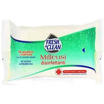 Toallitas Húmedas Desinfectantes Fresh & Clean - Pack de 12 Piezas