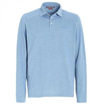 Polo Heba de Manga Larga para Adultos Color Azul Claro Talla S